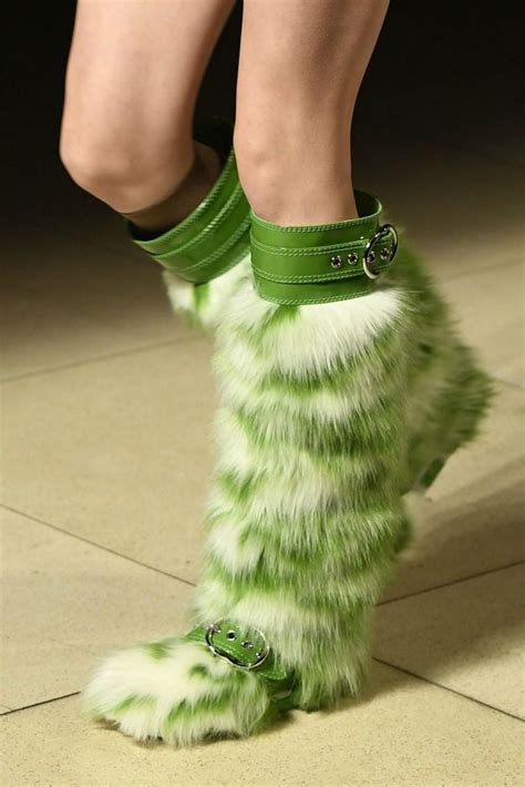 miu miu fluffy boots|furry boots.